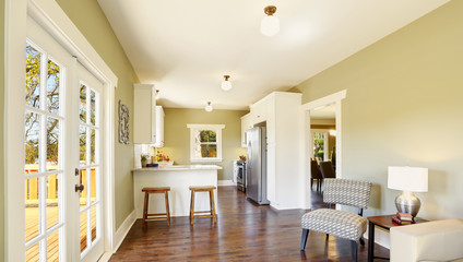 Freshly updated craftsman home interior