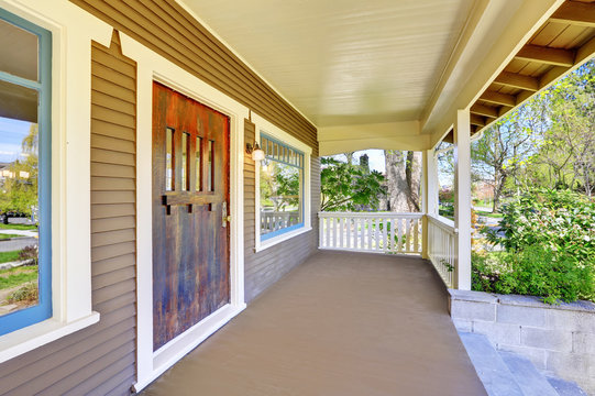 Stately Completely Renovated Craftsman Home Exterior.