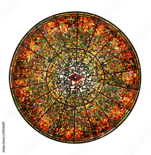 Large Round Stained Gl Window With Clipping Path Stock Photo Large Round Stained Gl Window With Clipping Path