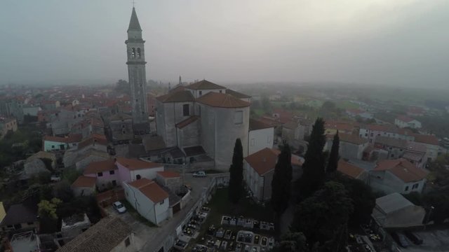 Aerial view of St. Blaise parish church