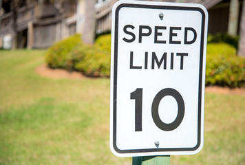 Ten miles per Hour Speed limit 