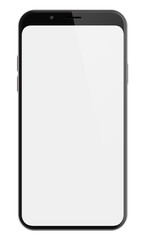 modern abstract smartphone isolated with clipping path included 3d illustration