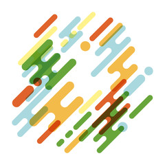 colorful abstract modern shape