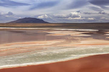 Fototapeta na wymiar Laguna Colorada, Altiplano, Bolivia