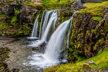 Fototapeta na wymiar waterfalls in mountain