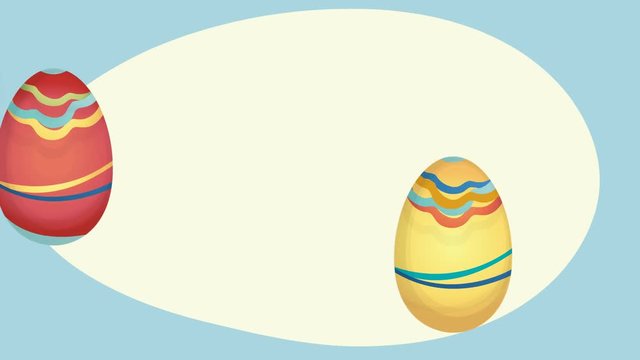 Feliz Pascua Holiday Video Card with Eggs 
