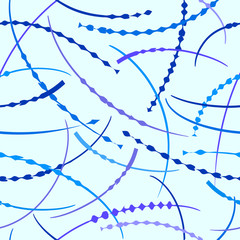 Vector artistic abstract strokes seamless pattern