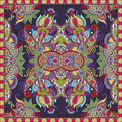 Tafelkleed Traditional ornamental floral arabesque paisley bandanna © Kara-Kotsya
