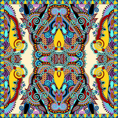 Traditional ornamental floral arabesque paisley bandanna