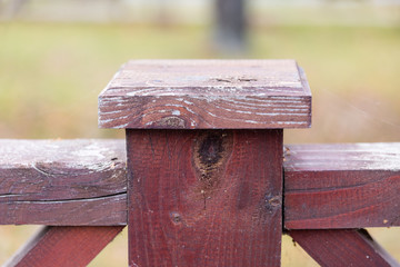 Wooden fence