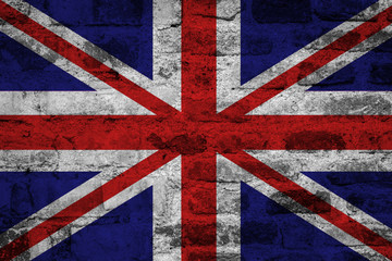 Great Britain flag grunge background
