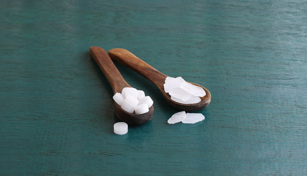 Camphor, which is used for worship by lighting it, and the edible camphor, which is used as a flavoring agent in some Indian sweet dishes.