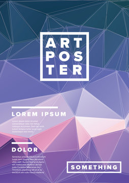 Modern art poster template