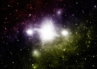 galaxy in a free space