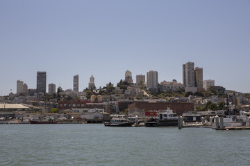 Obraz premium San Francisco, Water, City, Sea, View, Landscape,buildings, travel, tourism, 