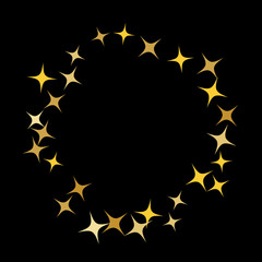 Colorful Stars Confetti, Mystery Sparkling Vector Background. Trendy Glowing Magic Glitter, Lights. Festive Falling Colorful Stars Confetti for Ads, Posters. 