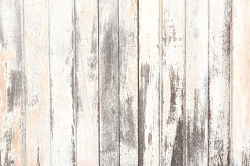 Old white grey wood texture and background in vintage tone.