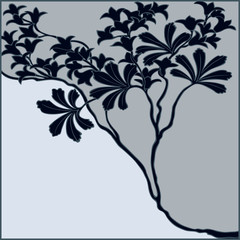 Vector art nouveau card.