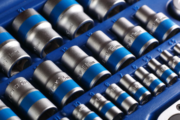 suitcase with instruments and bits