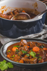 Beef stew with carrots
