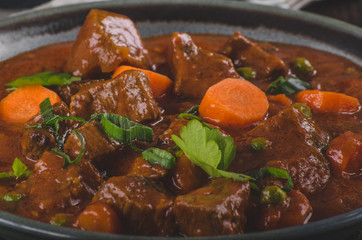 Beef stew with carrots