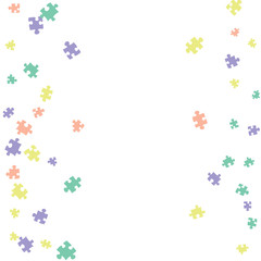 Confetti Background Pattern. Puzzle pieces and big ideas design, vector illustration graphic