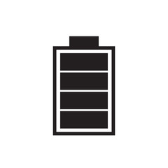 Full battery charge icon vector illustration. Free royalty images.