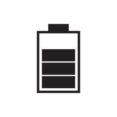 75 percent full battery charge icon vector illustration. Free royalty images.