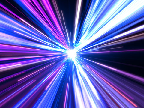 Speed Lights Energy Outer Space Background