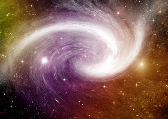 galaxy in a free space