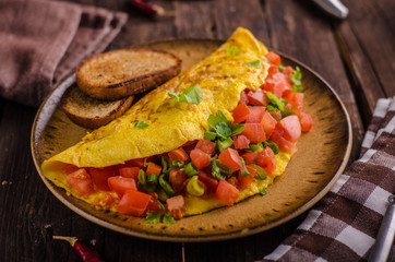 Vegetarian omelette