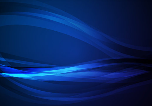 Blue abstract line vector background