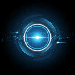 Technology background Hi-tech communication concept innovation abstract background vector illustration