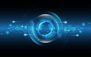 Abstract technology background Hi-tech communication concept innovation background vector illustration