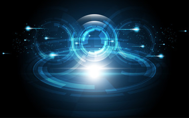 Abstract technology background Hi-tech communication concept innovation background vector illustration