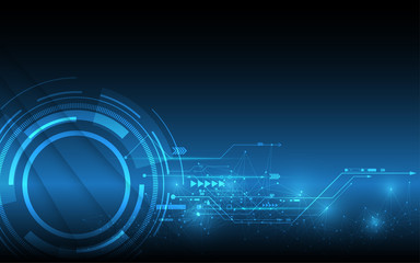 Obraz premium Abstract technology background Hi-tech communication concept innovation background vector illustration