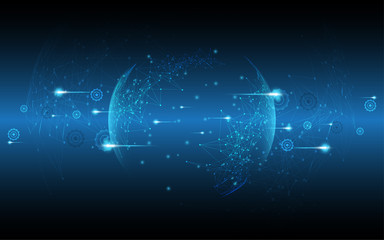 Abstract technology background Hi-tech communication concept innovation background vector illustration