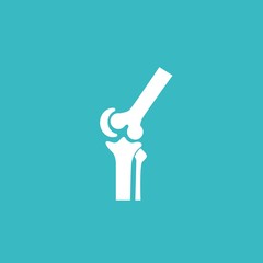 Knee joint sign - vector illustration
