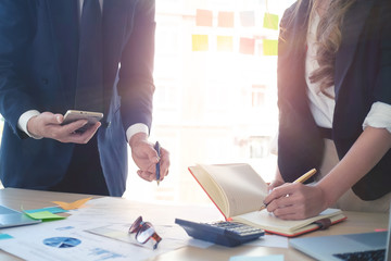 Consult marketing finance concept,Cropped shot business meeting.