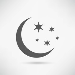 Moon icon illustration