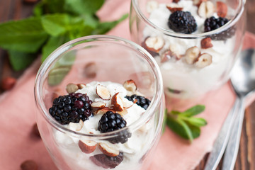 Blackberry Lime Ricotta Parfaits
