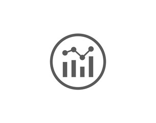 Modern ranking statistics icon for SEO or business analytics illustrations
