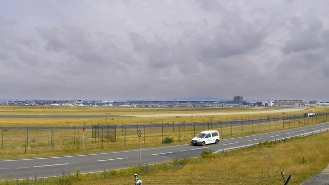 Frankfurt am main airport time lapse