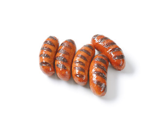 grilled short sausages