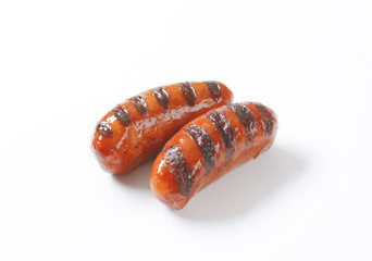 grilled short sausages