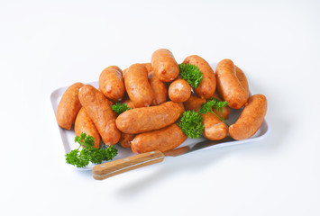 Organic kielbasa sausages