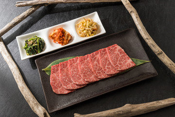 高級和牛で焼肉　Grilled beef with luxury beef