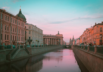 River bank and architecture