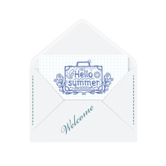 Hello summer , vacation, travel