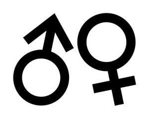 Gender symbol icon pictogram vector  - obrazy, fototapety, plakaty